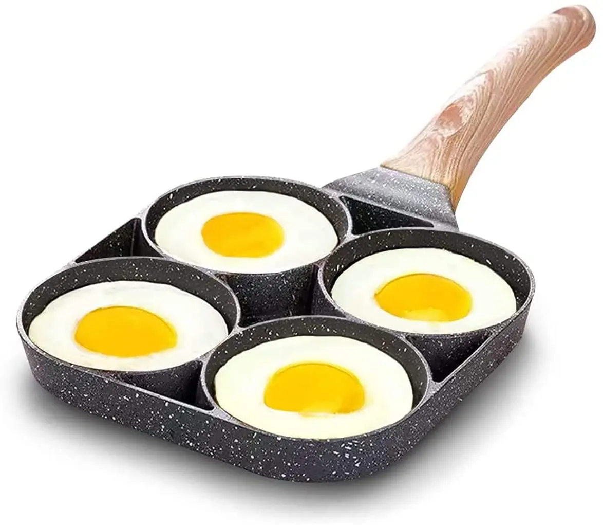 Four Cup Egg Medical Stone Non Stick Frying Pan Multi Egg Frying Pan Compatible with All Heat Sources, Black
Four Cup Egg Medical Stone Non Stick Frying Pan Multi Egg Frying Pan Compatible with All Heat Sources, Black