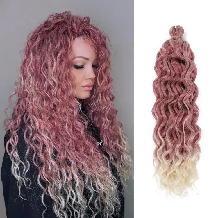 Synthetic Hair curl loose wavy single ombre crochet hair Water Crochet Braids Hair Extension
Synthetic Hair curl loose wavy single ombre crochet hair Water Crochet Braids Hair Extension