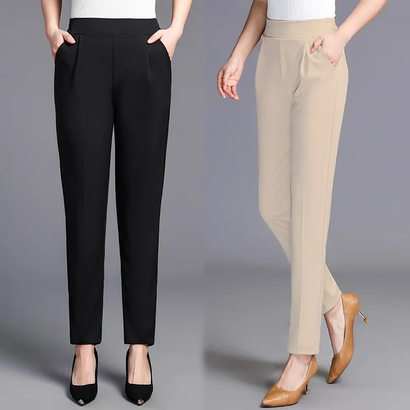 5xl Pencil Pants Trousers for Womens Plus Size Pants Black Beige for Work Ladies Female Spring Summer Polyester
5xl Pencil Pants Trousers for Womens Plus Size Pants Black Beige for Work Ladies Female Spring Summer Polyester
