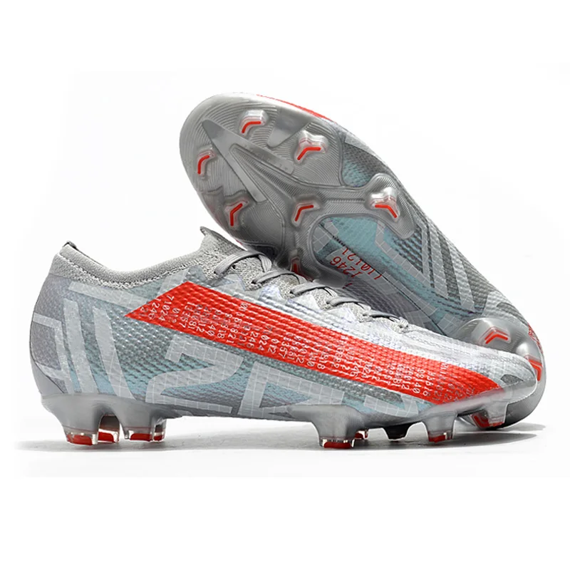 Breathable football shoes mens new arrival soccer wear shoes long spike low ankle football boots cheap sport shoes, Grey
Breathable football shoes mens new arrival soccer wear shoes long spike low ankle football boots cheap sport shoes, Grey