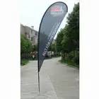 Flying Custom flag banner with Free standing Base hardware accessories