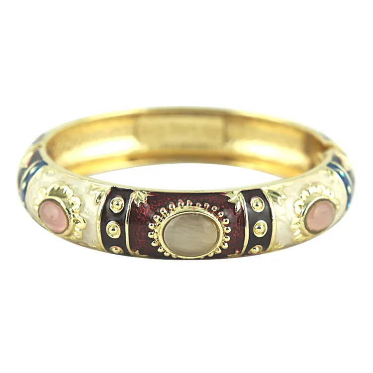 WIIPU Retro jewelry alloy cloisonne open bracelet jewelry retro opal bracelet female
WIIPU Retro jewelry alloy cloisonne open bracelet jewelry retro opal bracelet female