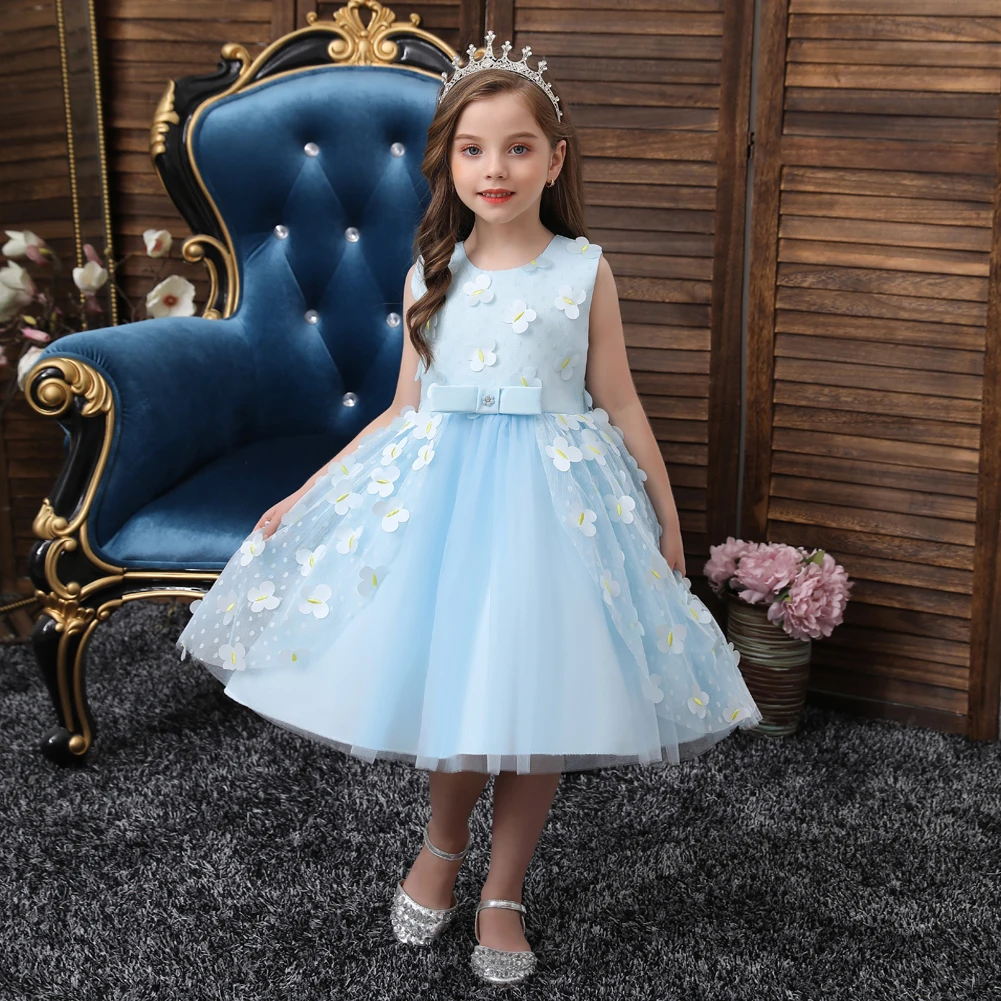 Child flower girl princess dress for kids blue cotton embroidered baby girl dresses party sleeveless 0-6 years old
Child flower girl princess dress for kids blue cotton embroidered baby girl dresses party sleeveless 0-6 years old