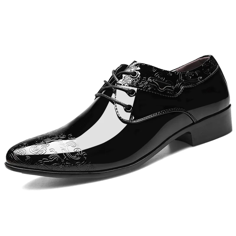 Shiny men's business dress shoes Fashion casual shoes For men in large size lace-up wedding shoes
Shiny men's business dress shoes Fashion casual shoes For men in large size lace-up wedding shoes