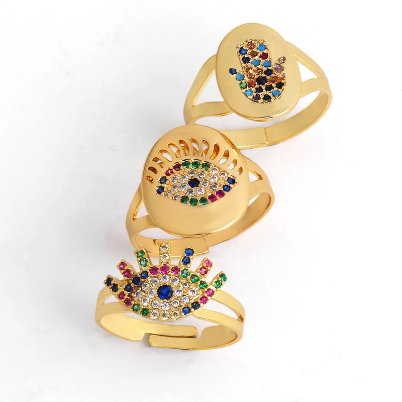 2021 Sailing Jewelry Brass Creative Swarovski Devil Eye Ring Colored Zircon Turkish Eye Ring
2021 Sailing Jewelry Brass Creative Swarovski Devil Eye Ring Colored Zircon Turkish Eye Ring