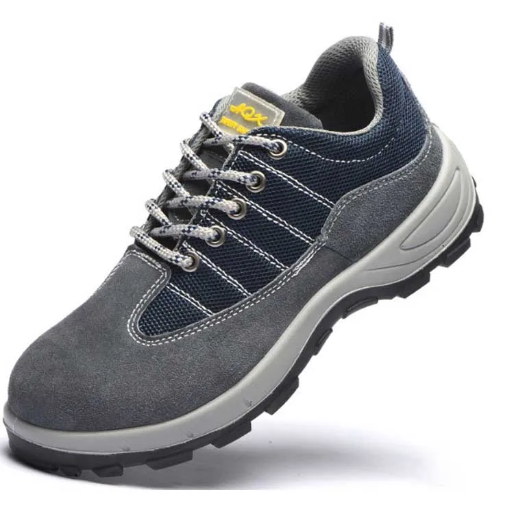 Suede Genuine Workmans Cow Leather An1 Steel Toe Mid Plate Anti Smashing and Piercing Black Steel Safety Shoes, Grey
Suede Genuine Workmans Cow Leather An1 Steel Toe Mid Plate Anti Smashing and Piercing Black Steel Safety Shoes, Grey