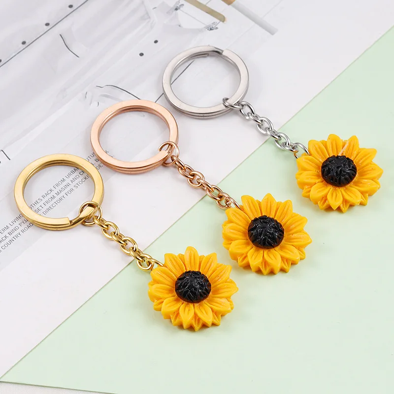 Llavero Girasol Resin Flower Pendant Key Rings Woman Car Key Accessories Sunflower Keychain Portachiavi
Llavero Girasol Resin Flower Pendant Key Rings Woman Car Key Accessories Sunflower Keychain Portachiavi