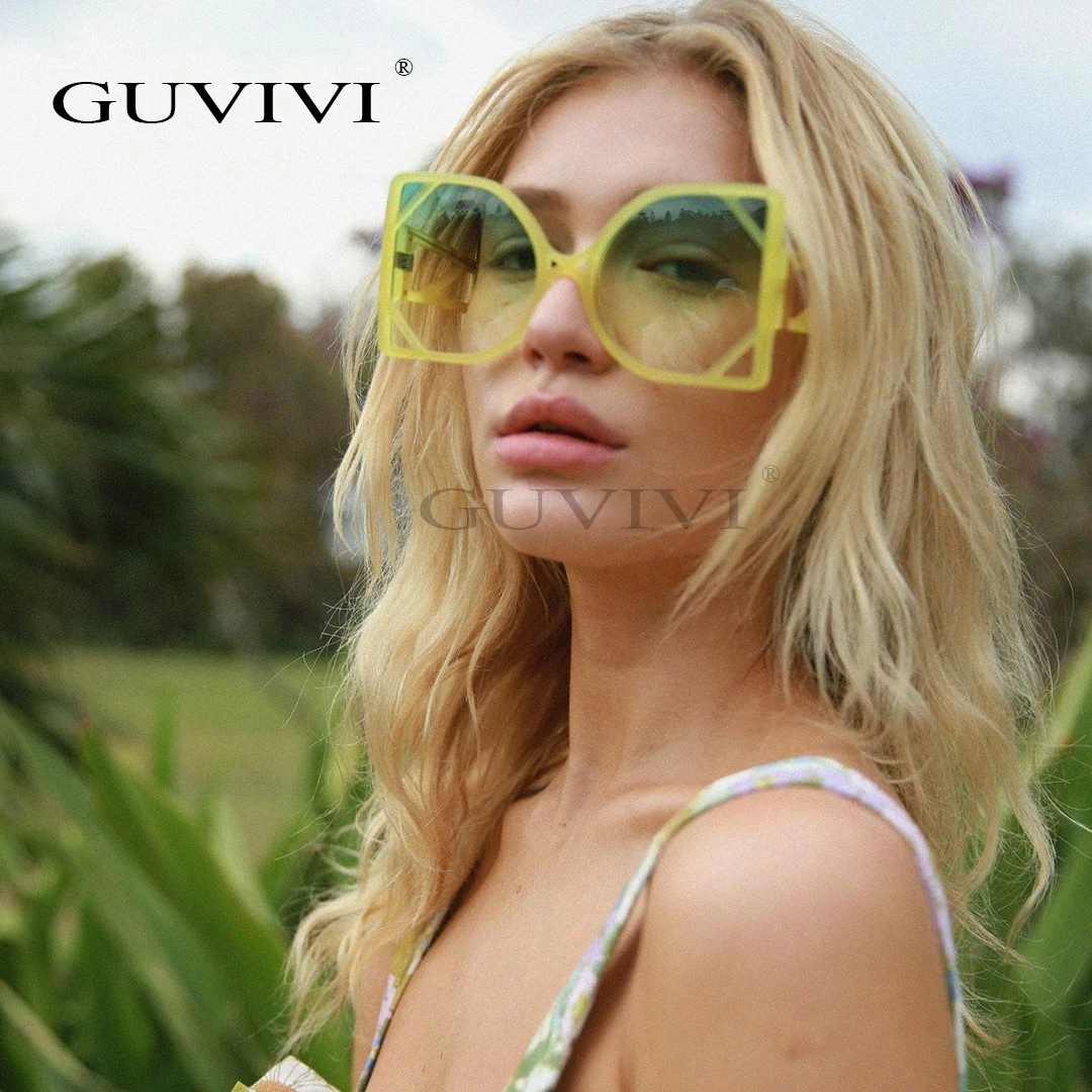 GUVIVI Square Oversized Innovation sunglasses Steampunk Vintage Quality fashion Gradient Eyewear Punk Ladies Designer sunglasses, Mix color
GUVIVI Square Oversized Innovation sunglasses Steampunk Vintage Quality fashion Gradient Eyewear Punk Ladies Designer sunglasses, Mix color