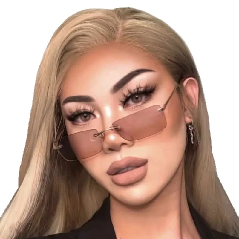2021 New Fashion Frameless sunglasses women's square small frame ocean spring leg sunglasses instrend street snap glasses
2021 New Fashion Frameless sunglasses women's square small frame ocean spring leg sunglasses instrend street snap glasses
