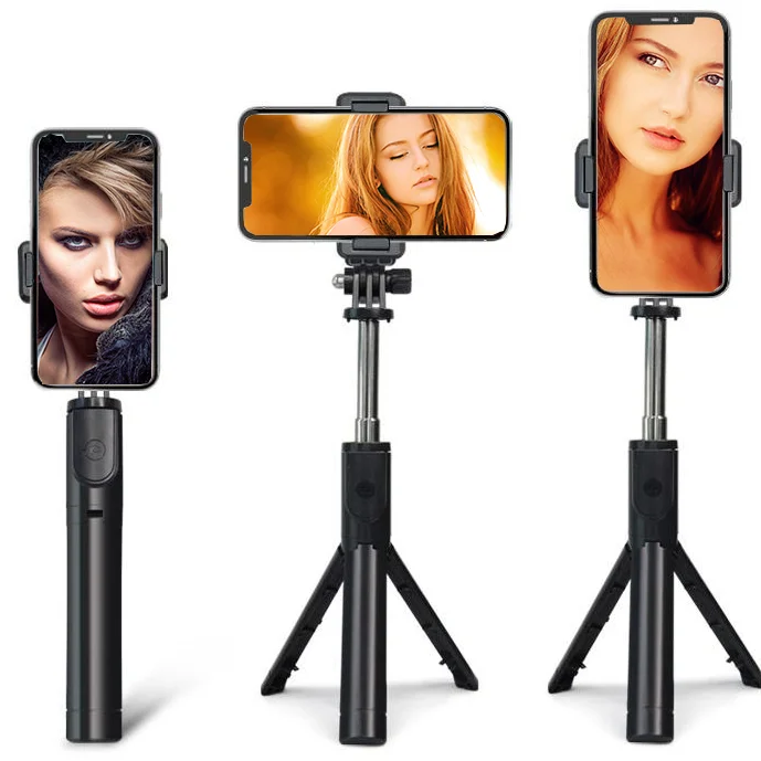 

3 In 1 Flexible Remote Control Mini Selfie-Stick Live Streaming Wireless Tripod Selfie Stick