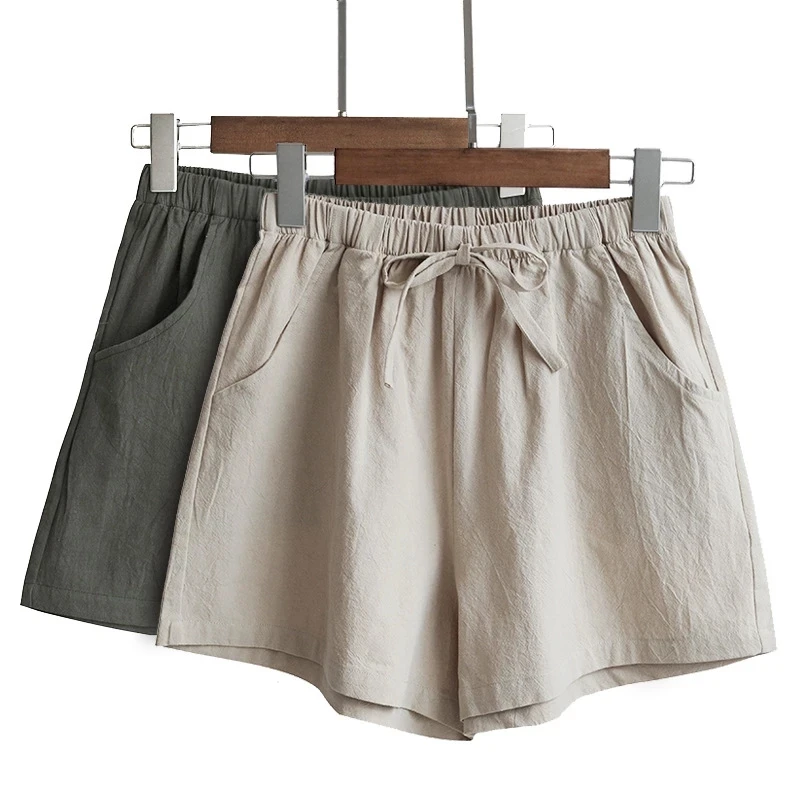 Summer Women's Shorts Loose Short Pants for Women Sport Women Clothing Cotton Linen Shorts Plus Size
Summer Women's Shorts Loose Short Pants for Women Sport Women Clothing Cotton Linen Shorts Plus Size