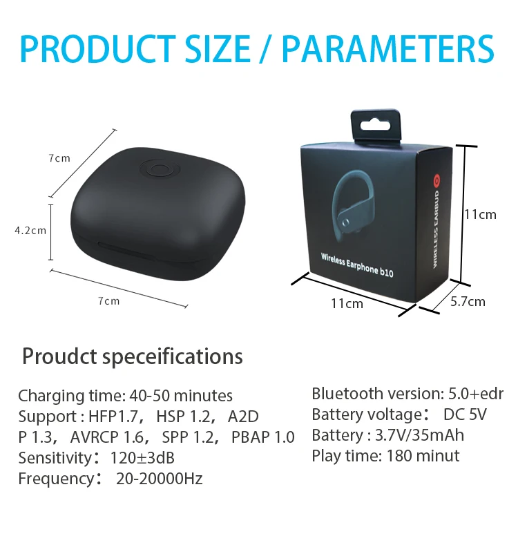Wireless charging b10 oem ear buds audifonos ear phone head phone headphone gaming earphones bluetooth headset earbuds wireless - ANKUX.COM