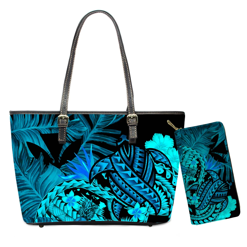 New Blue/Brown Polyensian Tribal Hawaiian Palm Tree Mix Design Pattern Big Purse And Wallet Set Ladies Trendy Hand Bag Wholesale, Customizable
New Blue/Brown Polyensian Tribal Hawaiian Palm Tree Mix Design Pattern Big Purse And Wallet Set Ladies Trendy Hand Bag Wholesale, Customizable