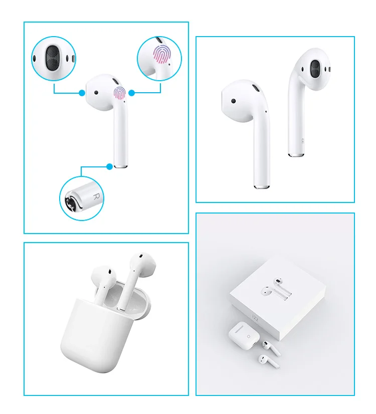 Original New i22 TWS Mobile Phone Handfree True headphone Bluetooth 5.0 Earphone TWS i23 Mini Stereo Wireless Earbuds - ANKUX.COM