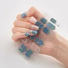 Nail Stickers Eco-friendly Custom Design 14pcs/sheet Beautiful Nail Wrap Nail Decoration Nail Stickers