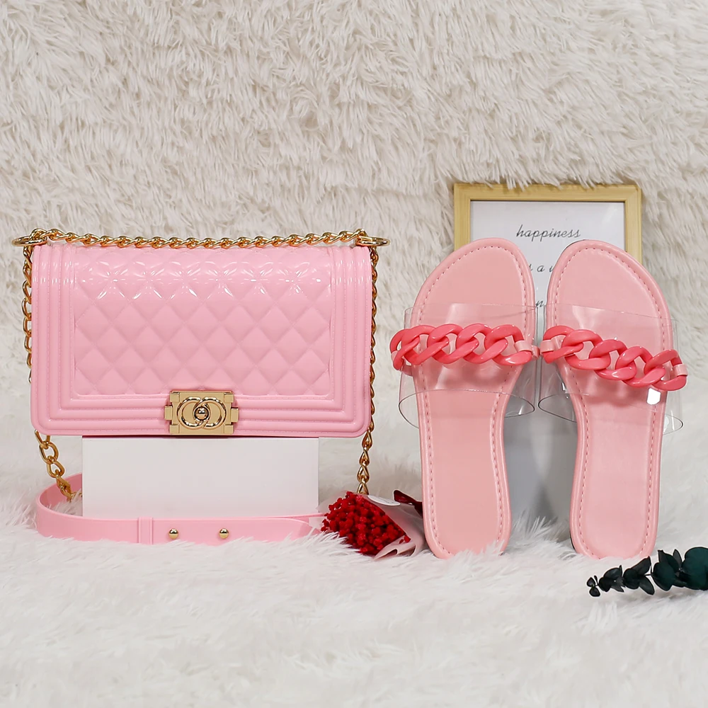 Jelly handbags chain fashion slippers matching bag set for ladies acrylic purses 2021 new luxury women shoe and purse match sets, 5 color
Jelly handbags chain fashion slippers matching bag set for ladies acrylic purses 2021 new luxury women shoe and purse match sets, 5 color