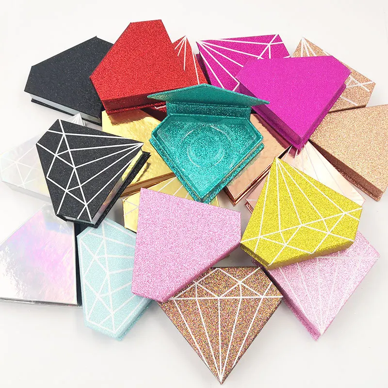Factory Price Diamond Shape Eyelash Boxes Case Private Label Empty Paper Eyelash Packaging Box
Factory Price Diamond Shape Eyelash Boxes Case Private Label Empty Paper Eyelash Packaging Box