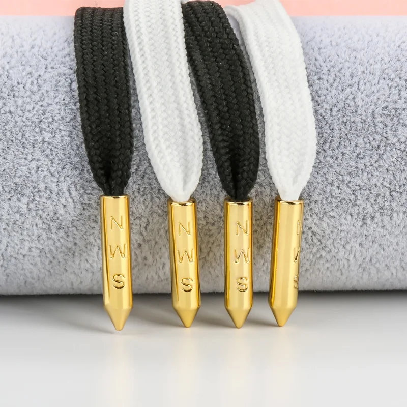 Custom engraved 18k gold plated bullet drawstring cord tips metal aglet for hoodies drawstrings for clothing with metal Tips
Custom engraved 18k gold plated bullet drawstring cord tips metal aglet for hoodies drawstrings for clothing with metal Tips
