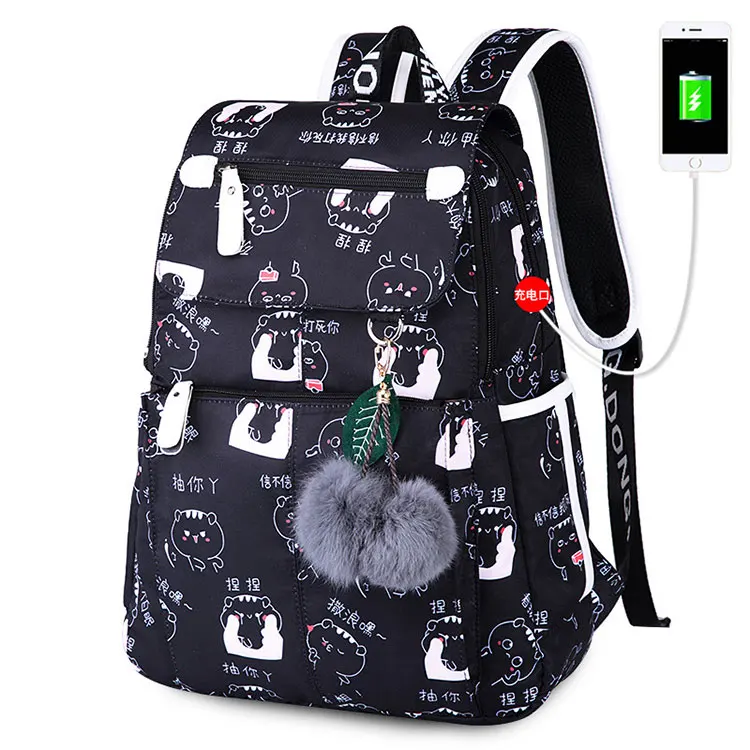 Laptop Computer Student School Backpacks Big Capacity Travel Bag USB Charging Women Preppy Girl Backpack, As picture
Laptop Computer Student School Backpacks Big Capacity Travel Bag USB Charging Women Preppy Girl Backpack, As picture
