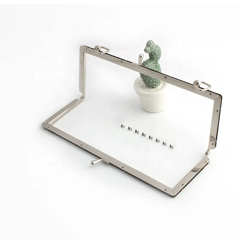 Fashion Hardware Accessories 25.5cm Custom Kiss Lock Wallet Box Metal Fix Purse Frame Wholesale Clutch Bag Frames Frame For Purs
Fashion Hardware Accessories 25.5cm Custom Kiss Lock Wallet Box Metal Fix Purse Frame Wholesale Clutch Bag Frames Frame For Purs
