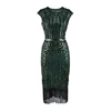 Ecoparty 1920s Vintage Art Deco Sequin Inspired Great Gatsby Flapper Cocktail Party Dress