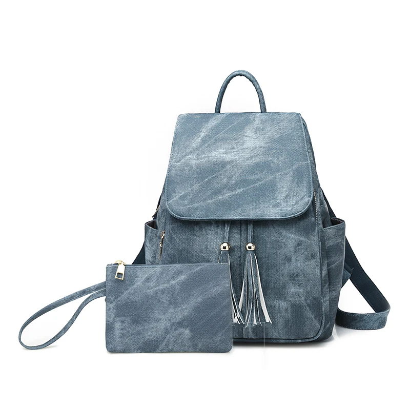 Hot selling Women's PU tassel travel backpack for women Two-piece Vintage Tassel Backpack
Hot selling Women's PU tassel travel backpack for women Two-piece Vintage Tassel Backpack