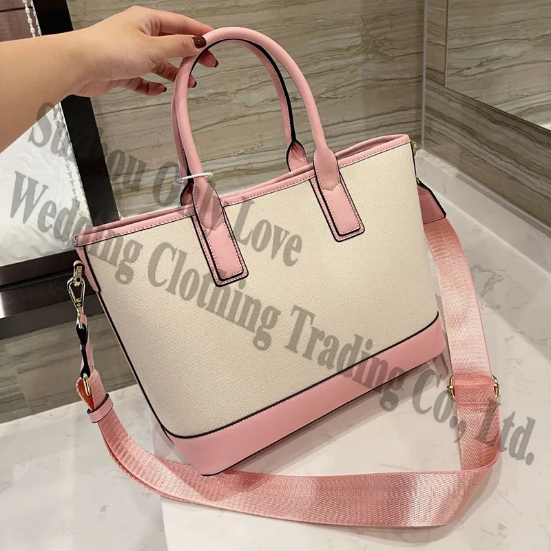 Wholesale young Girl Pink Large Capacity Leather Real Tote Shopping Handbags Ladies Canvas Straps One Shoulder Cross Body Bags
Wholesale young Girl Pink Large Capacity Leather Real Tote Shopping Handbags Ladies Canvas Straps One Shoulder Cross Body Bags