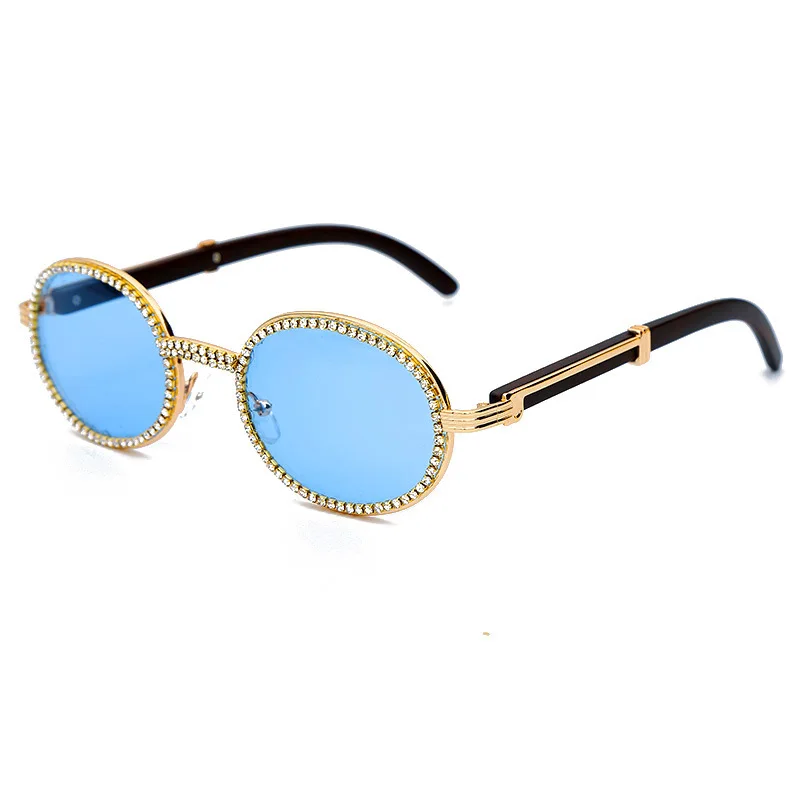 New Trendy Custom Logo Round PC Metal Material Diamond fashion sunglasses newest 2021
New Trendy Custom Logo Round PC Metal Material Diamond fashion sunglasses newest 2021