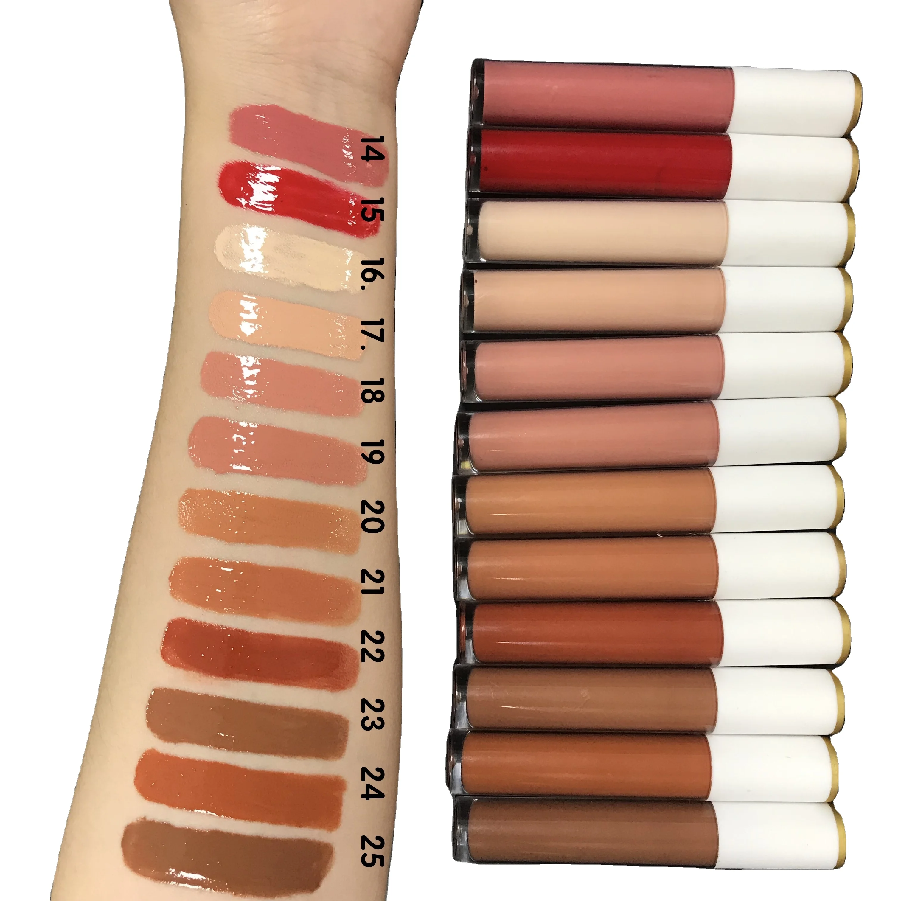 OEM custom cosmetics private label makeup water proof colored liquid lipstick high pigment lipgloss
OEM custom cosmetics private label makeup water proof colored liquid lipstick high pigment lipgloss