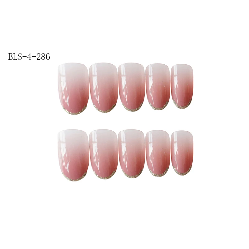 Hot sale gradient color ABS material design finished female false nails, Multi color
Hot sale gradient color ABS material design finished female false nails, Multi color