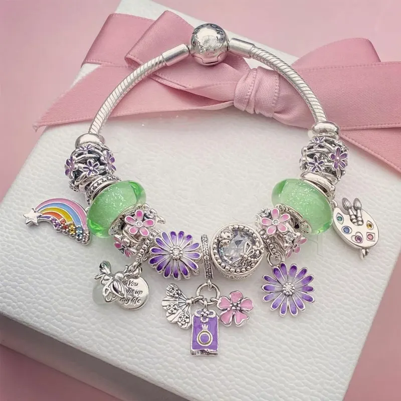 High quality pandoraer original LOGO amulet pendant DIY charm 925 sterling silver girl bracelet
High quality pandoraer original LOGO amulet pendant DIY charm 925 sterling silver girl bracelet