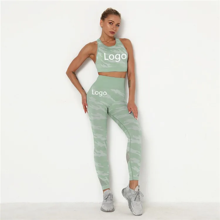 Fall new style custom logo mesh camouflage yoga sports suit 2 pcs hollow out crop top sweat seamless gym workout suits
Fall new style custom logo mesh camouflage yoga sports suit 2 pcs hollow out crop top sweat seamless gym workout suits