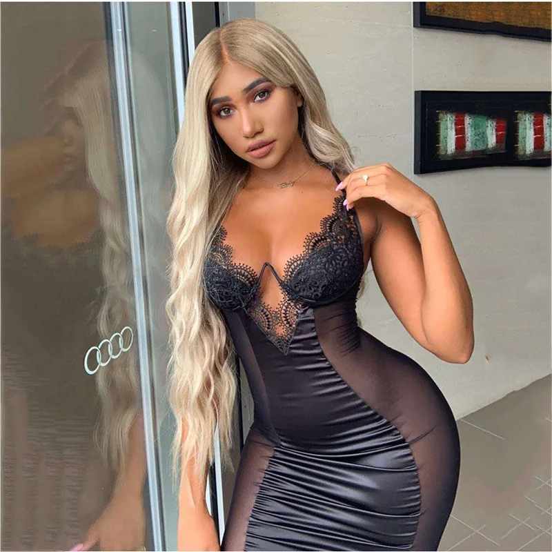 2021 New Arrival Lady Dress Summer Casual Women Clothing Sexy Sling Lace Mesh Stitching Backless Slim Bag Hip Midi Ladyes Dress
2021 New Arrival Lady Dress Summer Casual Women Clothing Sexy Sling Lace Mesh Stitching Backless Slim Bag Hip Midi Ladyes Dress
