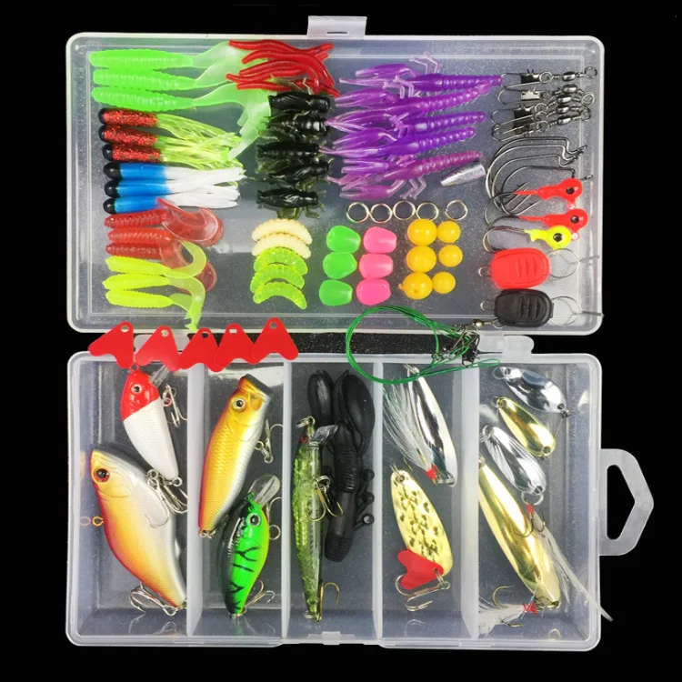 WEIHE 88pcs artificial bait VIB/Minnow/Spoon hard soft lure accessories mix fishing lure set
WEIHE 88pcs artificial bait VIB/Minnow/Spoon hard soft lure accessories mix fishing lure set