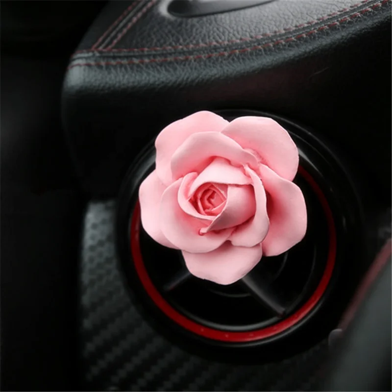 Car Decoration Scented Ceramic Pink Rose Shaped Car Aroma Essential Oil Diffuser Stone Air Freshener
Car Decoration Scented Ceramic Pink Rose Shaped Car Aroma Essential Oil Diffuser Stone Air Freshener