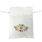 Fashion Jewelry Pouches Gift Shoe Canvas Drawstring Bag