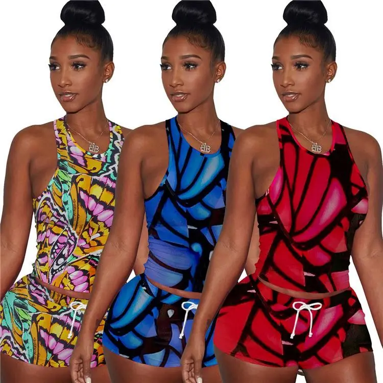 FASHIONOSINA Sleeveless Print Short Pants Two Piece Sets Casual Summer Women Clothing 2 Piece Pants Set
FASHIONOSINA Sleeveless Print Short Pants Two Piece Sets Casual Summer Women Clothing 2 Piece Pants Set