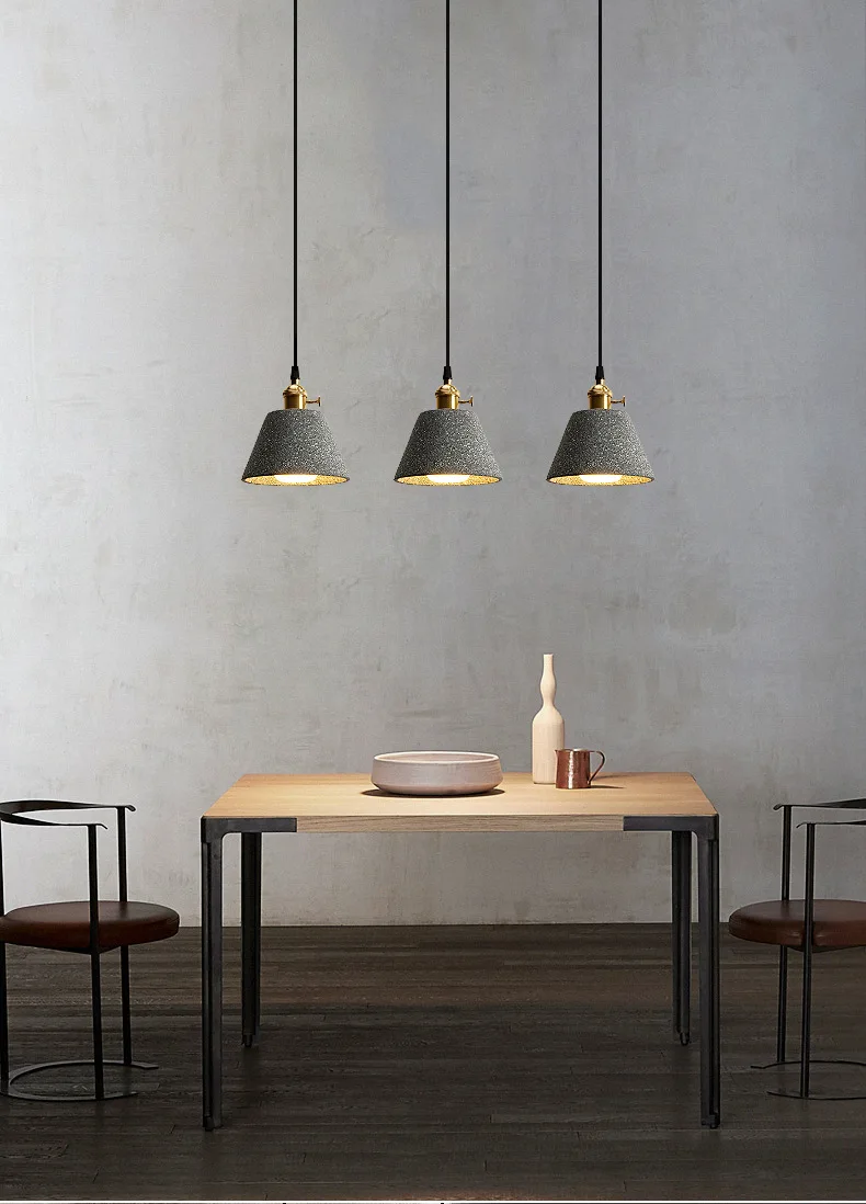 Modern design Concrete indoor lighting Artdecolite nordic terrazzo led pendant lamp