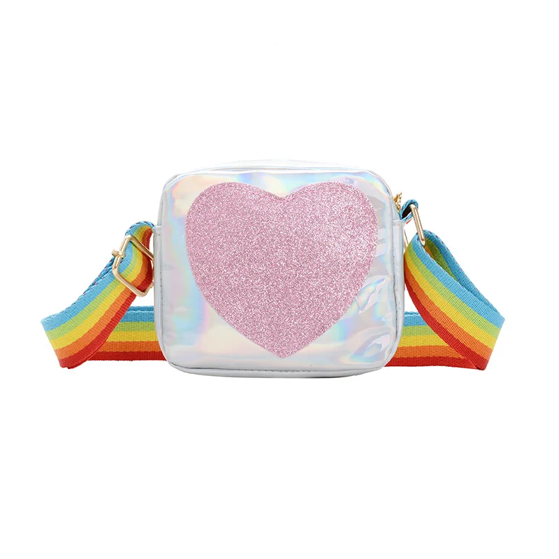 Rainbow shoulder strap children cute hand bags children messenger bag heart mini crossbody bag kids girls
Rainbow shoulder strap children cute hand bags children messenger bag heart mini crossbody bag kids girls