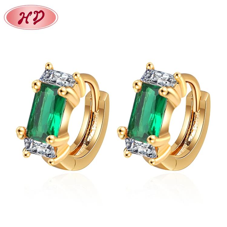 Jewelry Supplier Wholesale Classic Green Zircon 18K Gold Women Earring Huggie Jewelry For Party
Jewelry Supplier Wholesale Classic Green Zircon 18K Gold Women Earring Huggie Jewelry For Party