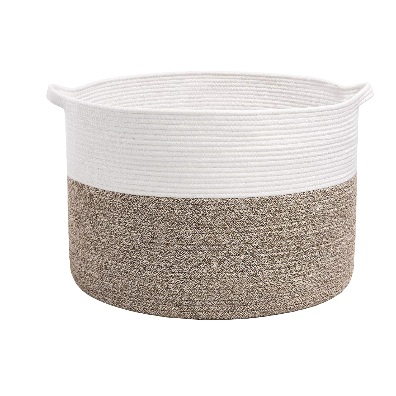large cotton rope basket baby laundry basket woven blanket