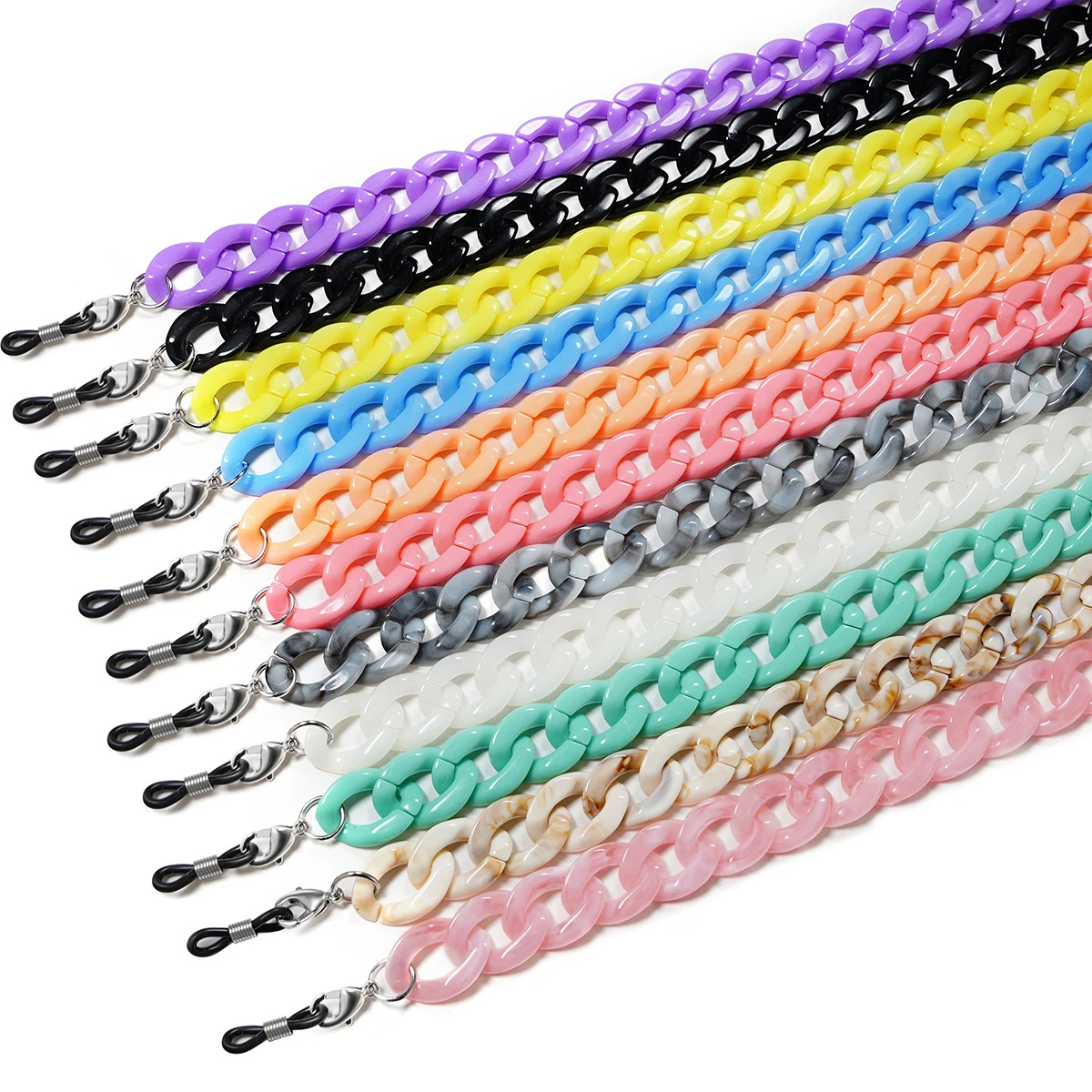 Fashion Acrylic Glasses Chain 11Colors Acetate glasses Holder Eyewear Chain Sunglasses Strap Reading Glasses Lanyard Cord, Colorful
Fashion Acrylic Glasses Chain 11Colors Acetate glasses Holder Eyewear Chain Sunglasses Strap Reading Glasses Lanyard Cord, Colorful