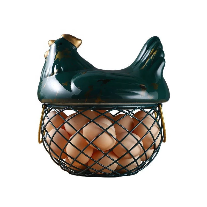 Household Ceramic Eggs Fruits Vegetables Sundries Basket Iron Basket Hen Decoration Storage, Pink/white/green
Household Ceramic Eggs Fruits Vegetables Sundries Basket Iron Basket Hen Decoration Storage, Pink/white/green