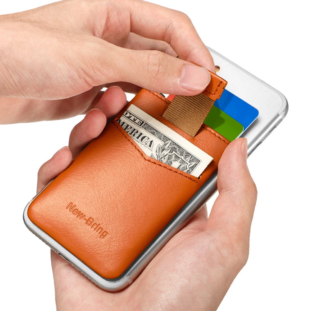 Custom Logo Minimalist Slim Genuine Leather card holder for mobile phone Sticker Card Holder
Custom Logo Minimalist Slim Genuine Leather card holder for mobile phone Sticker Card Holder