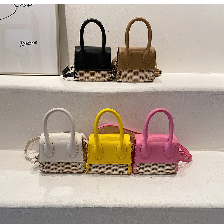 2022 summer popular new trendy straw crossbody bag fashion portable small square bag, Colors
2022 summer popular new trendy straw crossbody bag fashion portable small square bag, Colors