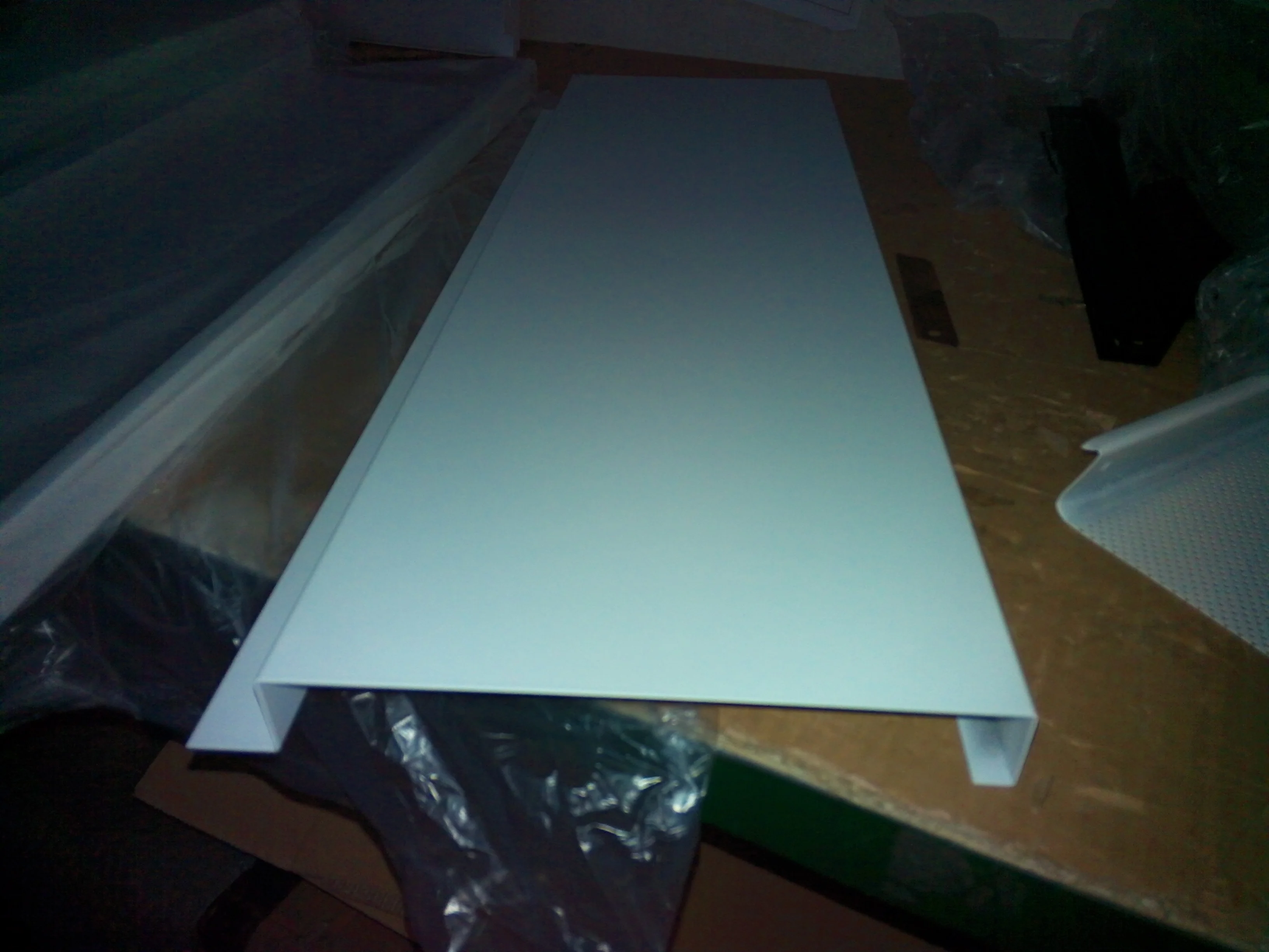 Material decorative Aluminum screen linear G-shape  ceiling panel