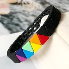 Stylish new bracelet alloy color bracelets men and women customize couples Bohemian style geometric bracelets