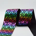 Free Sample Decorative Custom Printed Scissors Gold Wired Ribbon Christmas Polyester for Dress