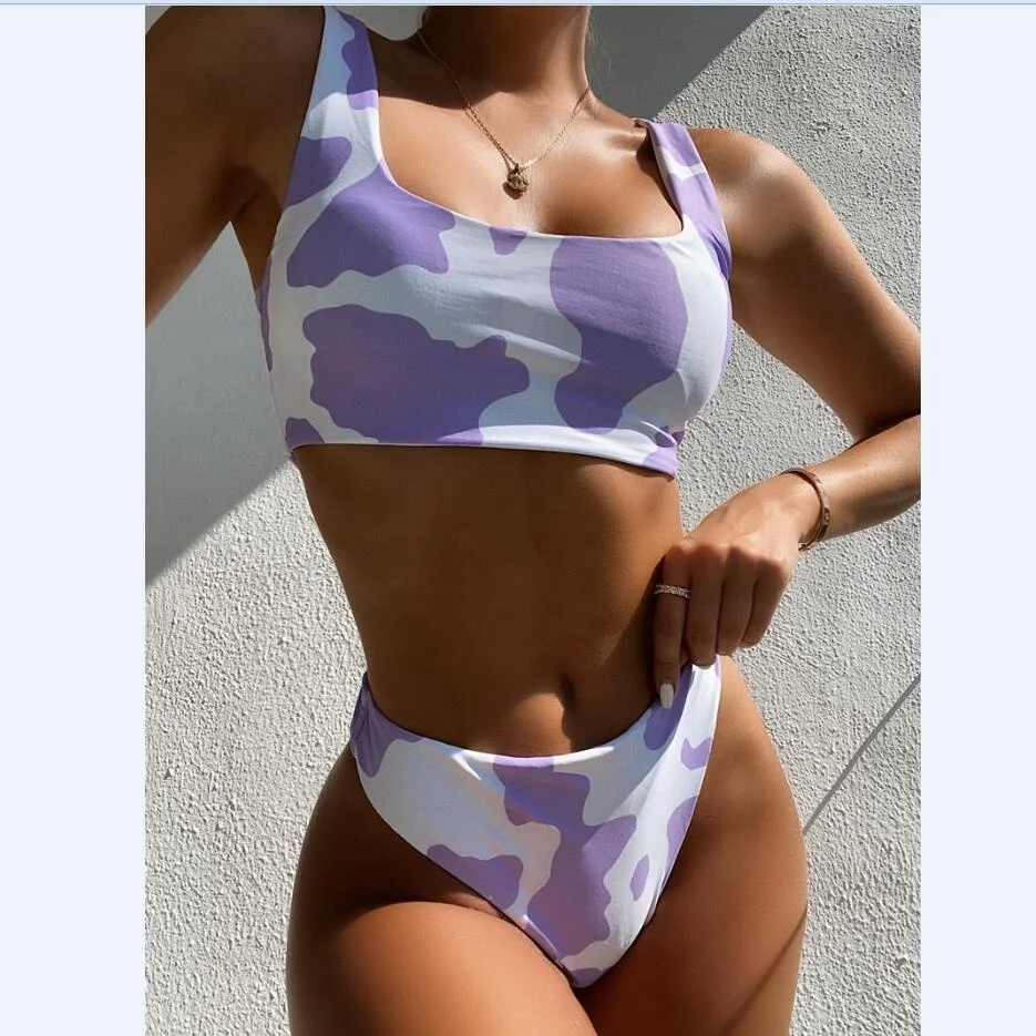 Girl's Cow Print Sexy Swimsuit Summer Ladies Fashion Sexy Beach Swimwear, Shown
Girl's Cow Print Sexy Swimsuit Summer Ladies Fashion Sexy Beach Swimwear, Shown