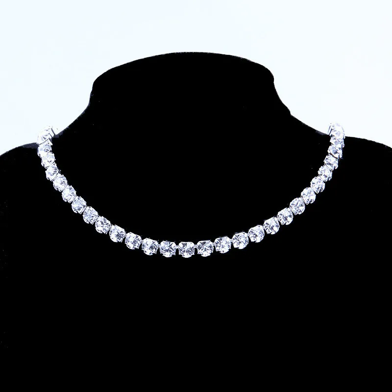 WIIPU Luxury ladies large rhinestone necklace wedding accessories necklace bridal fashion crystal collar jewelry, Black, gold, silver, rose gold
WIIPU Luxury ladies large rhinestone necklace wedding accessories necklace bridal fashion crystal collar jewelry, Black, gold, silver, rose gold